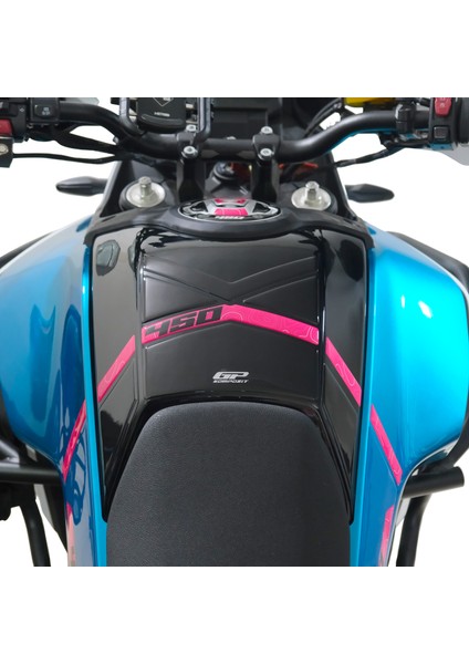 Cf Moto 450 mt 2024 Uyumlu Tank Pad Seti Mavi modelleri