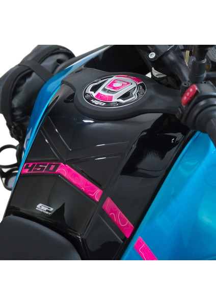 Cf Moto 450 mt 2024 Uyumlu Tank Pad Seti Mavi fırsatları