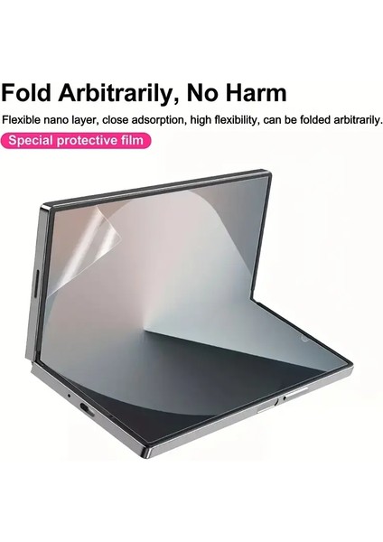 Samsung Galaxy Z Fold2 Özel Kesim Şeffaf Nano Iç ve Dış Telefon Ekran Koruyucu Set fırsatları