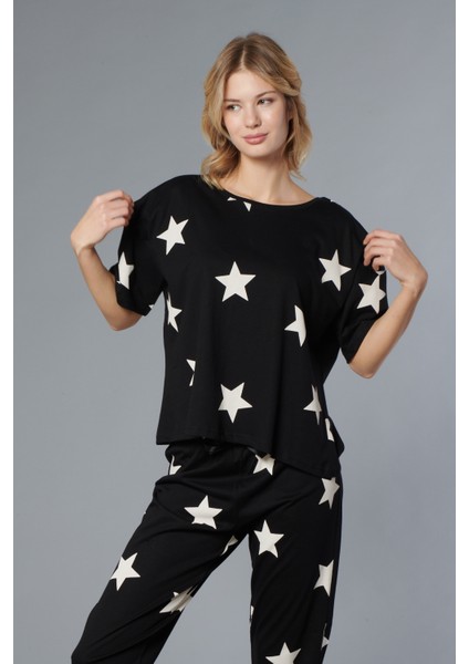 %100 Pamuk Kadın Pijama Takımı - Oversize 4 Mevsim [2025- Sprıng]