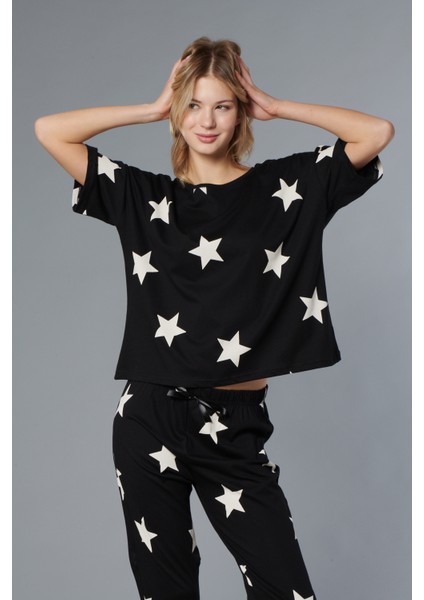 %100 Pamuk Kadın Pijama Takımı - Oversize 4 Mevsim [2025- Sprıng]
