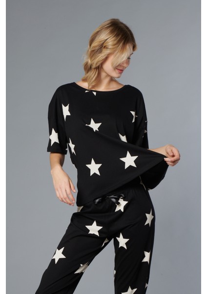 %100 Pamuk Kadın Pijama Takımı - Oversize 4 Mevsim [2025- Sprıng]