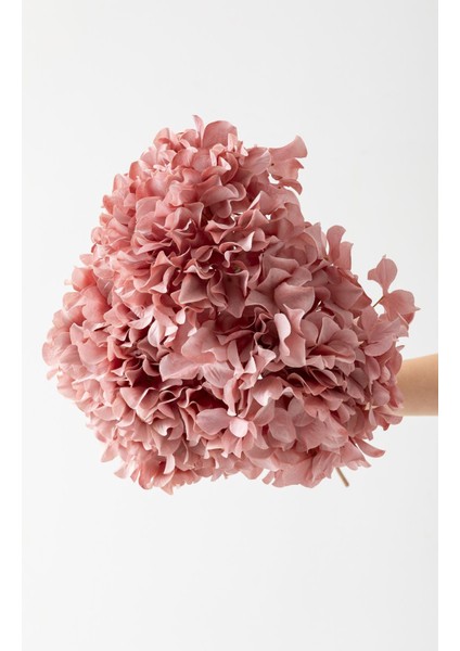 Yapay Vazo Çiçeği Ortanca 75 cm 5 Dal Pembe