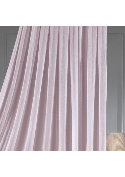 Keten Pudra 1 x 3 Sık Pile Tül Perde fiyatları