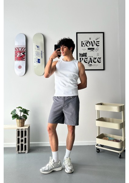 Atelier Premium Basic Beyaz Top Tank Atlet