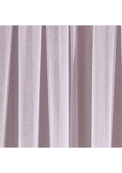 Keten Pudra 1 x 3 Sık Pile Tül Perde modelleri