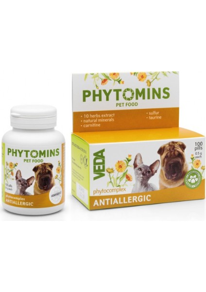 Vedavet Veda Alerjiye Karşı Tablet Phytomıns Antiallergıc 100TABLET