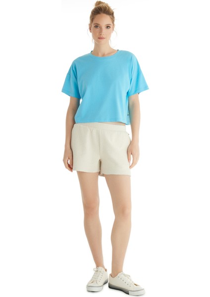 Kadın T-Shirt 60552 - Mavi