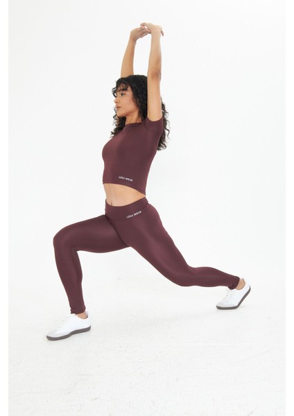 Soft Touch Bedene Oturan Spor Crop T-Shirt Short Fitted indirimleri