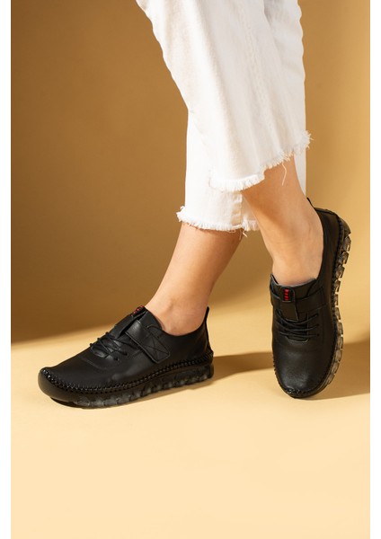 Yumuşak Deri Hafif Comfort Taban Cırtlı Kadın Spor Ayakkabı 59-380-25 fiyatları