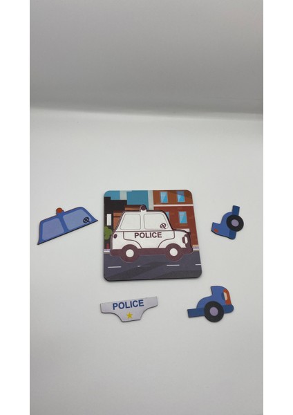 Ahşap Puzzle, Polis Arabası modelleri