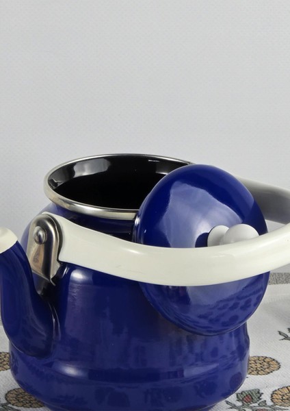 Alev Vintage Demlik - Emaye Çaydanlık, Kettle - 1 Litre, Lacivert modelleri