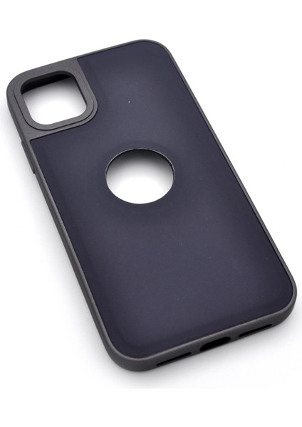 iPhone 13 Uyumlu Deri Görünümlü Sert Kapak Kılıf Antrasit Füme fiyatları