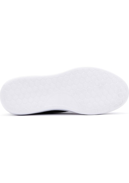 Erkek Lacivert Bağcıklı Kalın Tabanlı Süet Deri Sneaker 25SFD740310