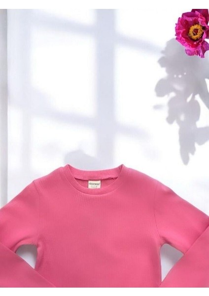 Kız Çocuk Pamuklu Kaşkorse Crop Bluz modelleri