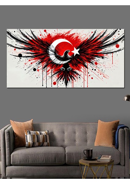 Kanvas Tablo Kanatlarında Ay Yıldız Gücü