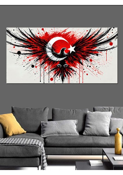 Kanvas Tablo Kanatlarında Ay Yıldız Gücü