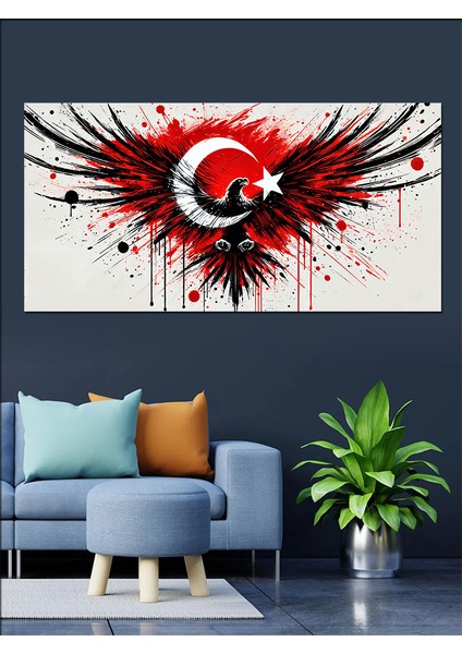 Kanvas Tablo Kanatlarında Ay Yıldız Gücü