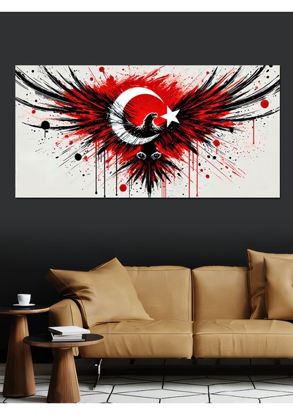 Kanvas Tablo Kanatlarında Ay Yıldız Gücü