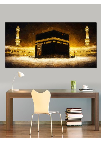 Kanvas Tablo Hac Yolculuğunda Kabe