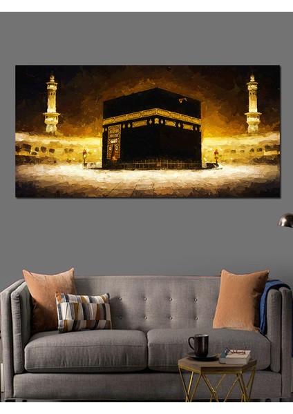 Kanvas Tablo Hac Yolculuğunda Kabe