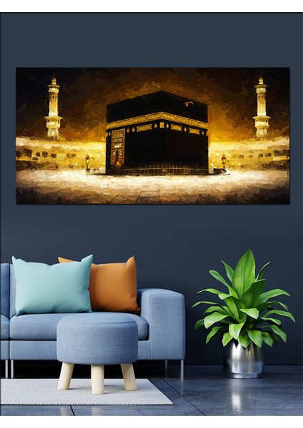 Kanvas Tablo Hac Yolculuğunda Kabe