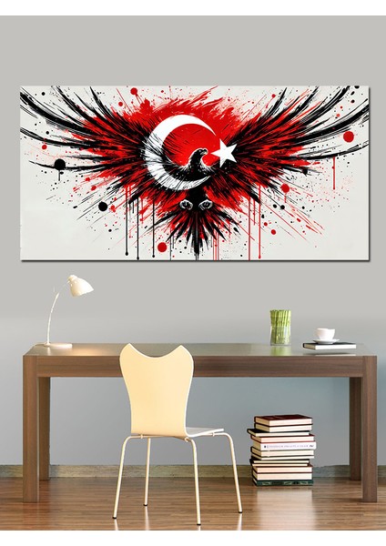 Kanvas Tablo Kanatlarında Ay Yıldız Gücü