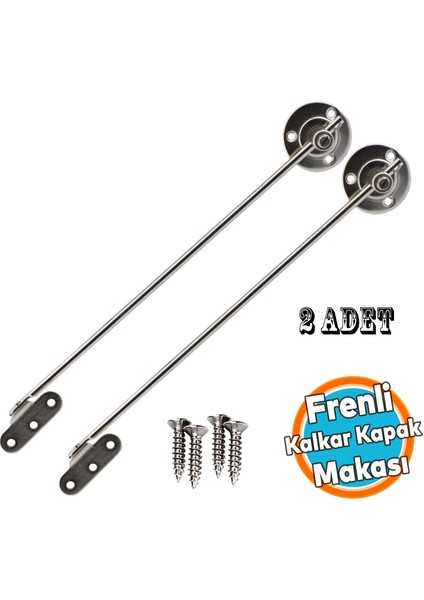 Frenli Kalkar Kapak Makası Dolap Çekmece Metal 25 cm Sessiz Açma Kapama Amortisör Piston Bar 25 cm