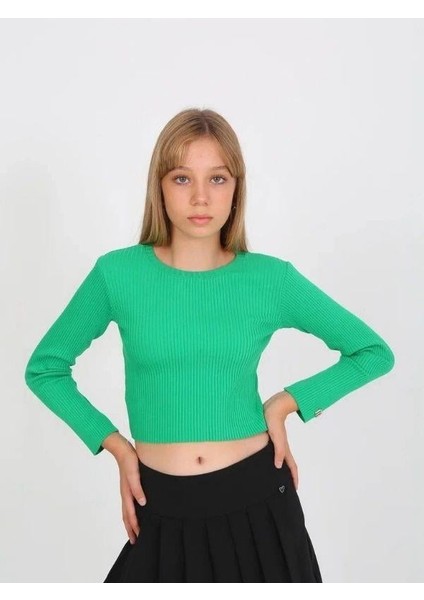 Kız Çocuk Fitilli Ince Uzun Kollu Bluz fiyatları