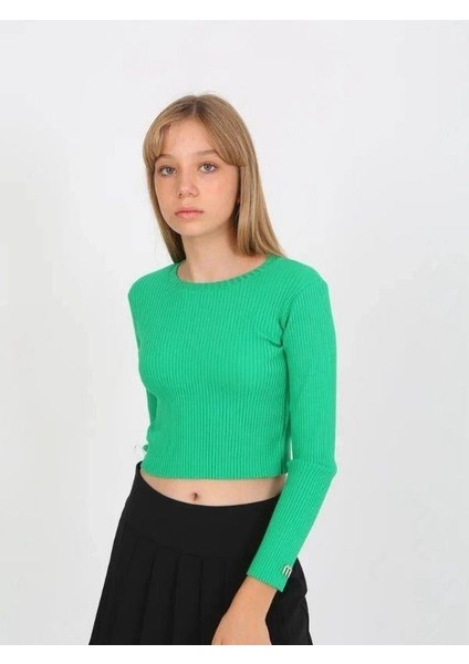 Kız Çocuk Fitilli Ince Uzun Kollu Bluz modelleri