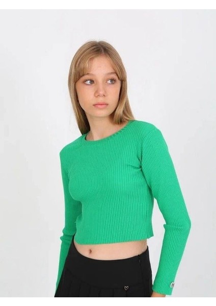 Kız Çocuk Fitilli Ince Uzun Kollu Bluz fırsatları