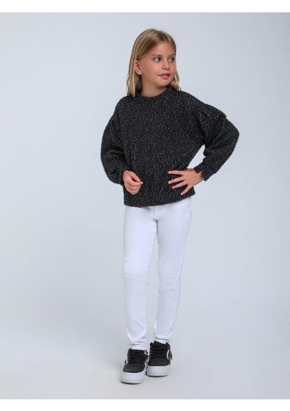 Kız Çocuk Simli Kırçıllı Bluz fırsatları