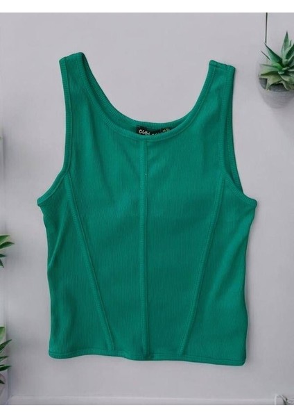 Kız Çocuk Fitilli Kalın Askılı Crop fiyatları