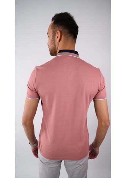 Triko Yaka Yakası Düğmeli Erkek Yakalı Tshirt