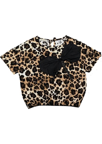 Kız Çocuk Yusufçuk Aksesuarlı Leopar Takım fiyatları