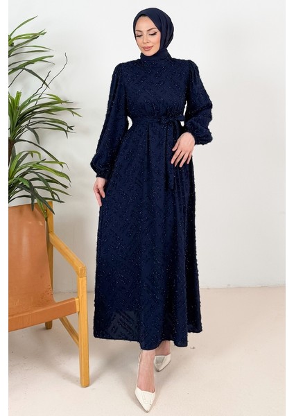 Silay Püsküllü Abiye 1396 - Lacivert indirimleri