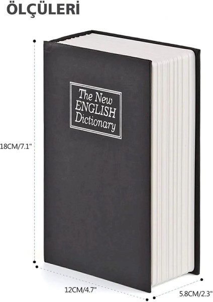 Kitap Görünümlü Anahtarlı Gizli Altın Için Mini Çelik Kasa Kilitli Kumbara indirimleri