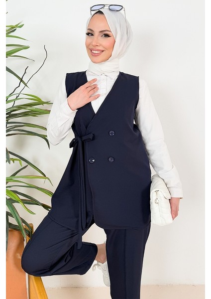Tual Yelek Pantolon Ikili Takım 1395 - Lacivert fiyatları