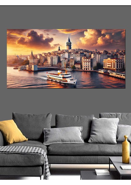 Kanvas Tablo Galata Kulesi Manzarası