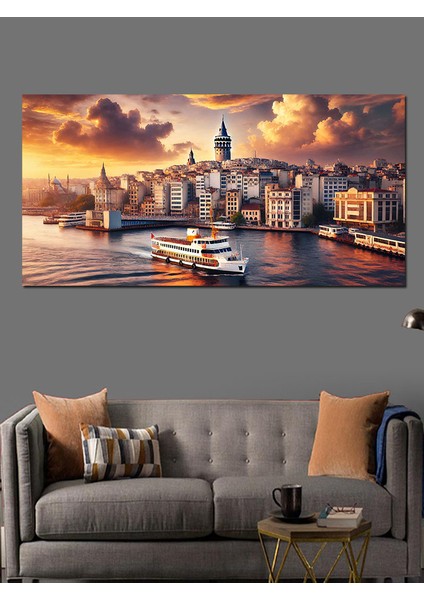 Kanvas Tablo Galata Kulesi Manzarası