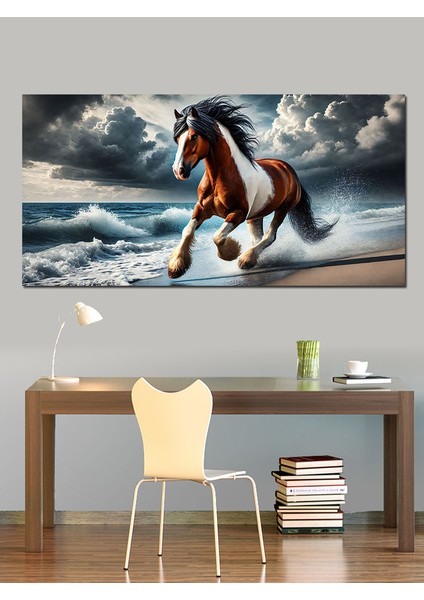 Kanvas Tablo Rüzgarın Gücü Vahşi At fiyatları