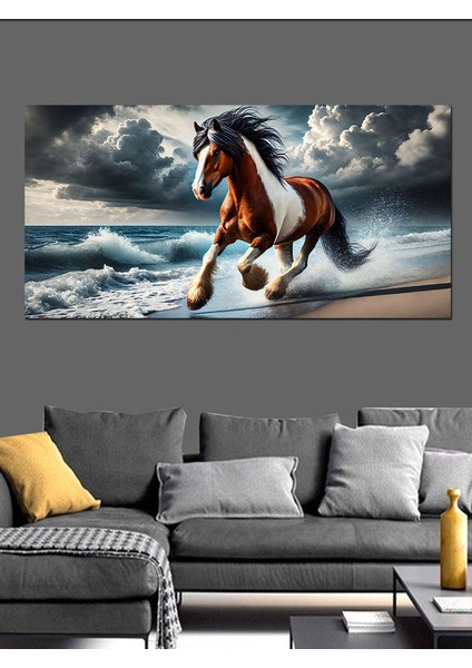 Kanvas Tablo Rüzgarın Gücü Vahşi At fırsatları