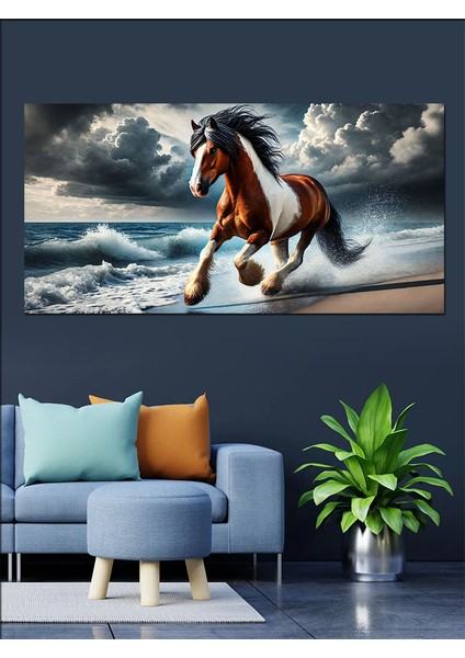 Kanvas Tablo Rüzgarın Gücü Vahşi At indirimleri