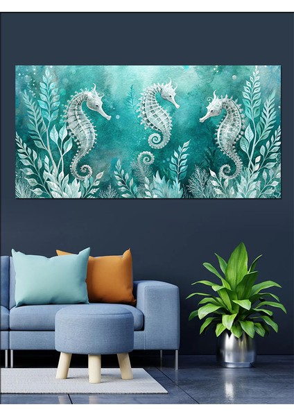 Kanvas Tablo Denizlerin Gizemi Deniz Atları fiyatları