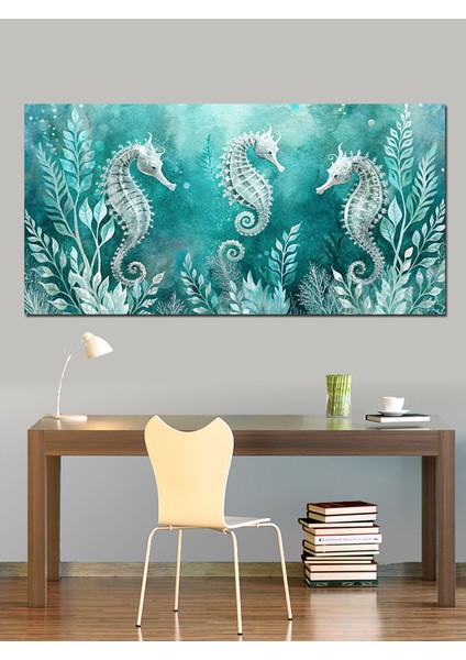 Kanvas Tablo Denizlerin Gizemi Deniz Atları fırsatları