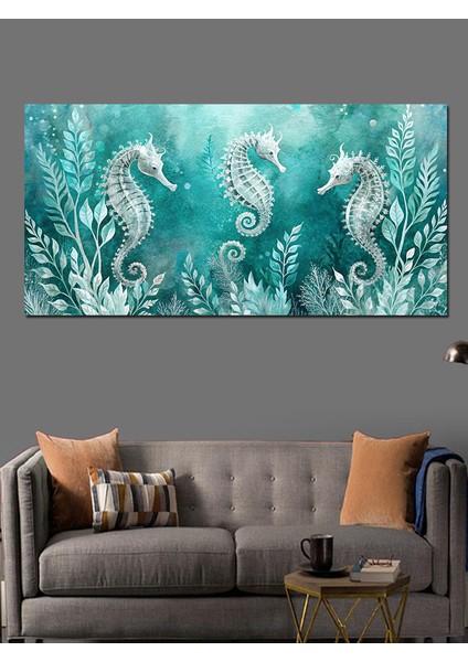 Kanvas Tablo Denizlerin Gizemi Deniz Atları indirimleri
