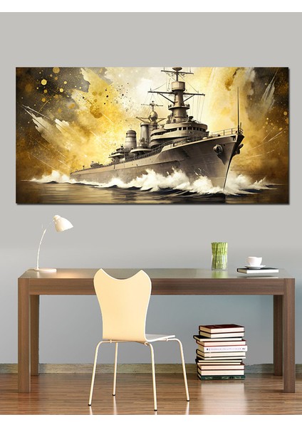 Kanvas Tablo Savaş Gemisi Görevde fiyatları