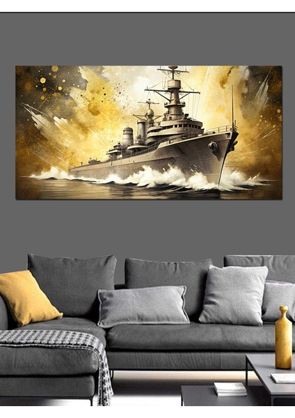 Kanvas Tablo Savaş Gemisi Görevde fırsatları