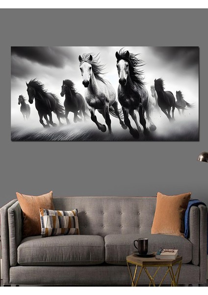Kanvas Tablo Sislerin Arasında Dört Atlı fırsatları
