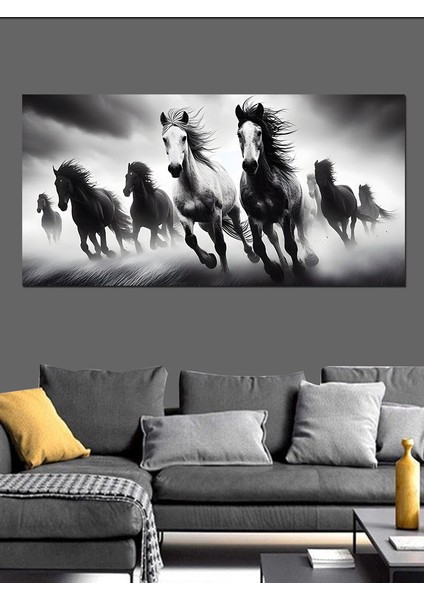 Kanvas Tablo Sislerin Arasında Dört Atlı indirimleri